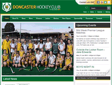 Tablet Screenshot of doncasterhockeyclub.com.au